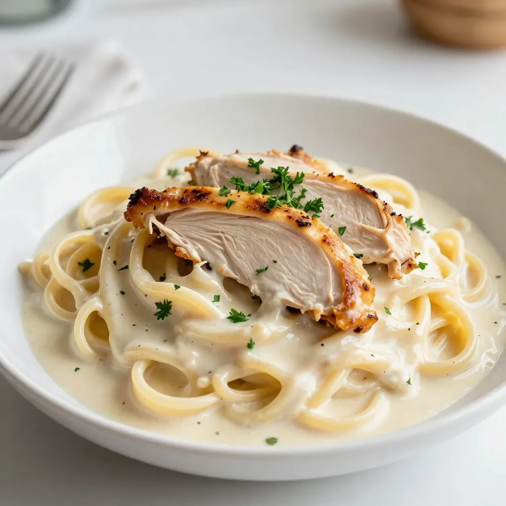 Chicken Alfredo Spaghetti Rich and Flavorful Dish
