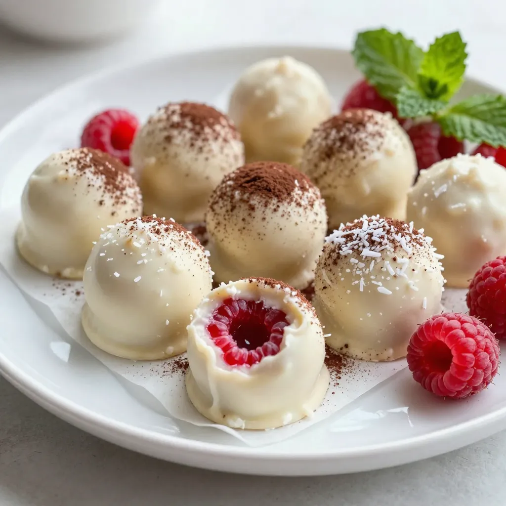Irresistible White Chocolate Raspberry Truffles Recipe