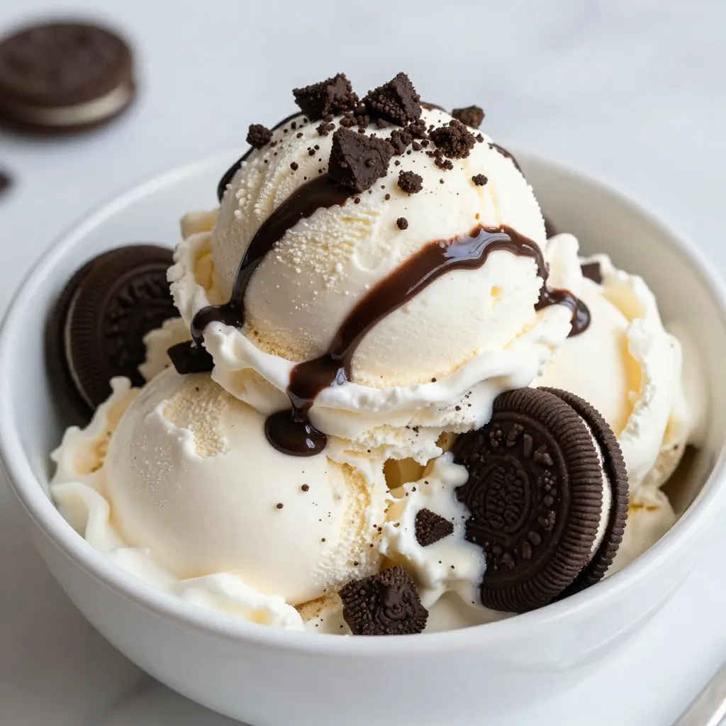 No-Churn Cookies and Cream Ice Cream Delight