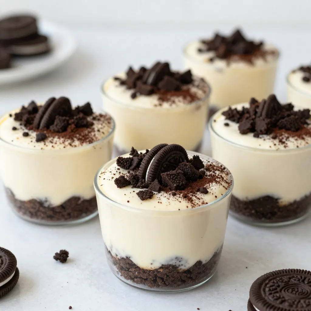 No-Bake Oreo Cheesecake Cups Rich and Creamy Dessert