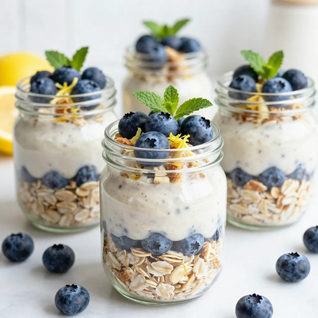 Blueberry Lemon Overnight Oats Tasty Morning Boost