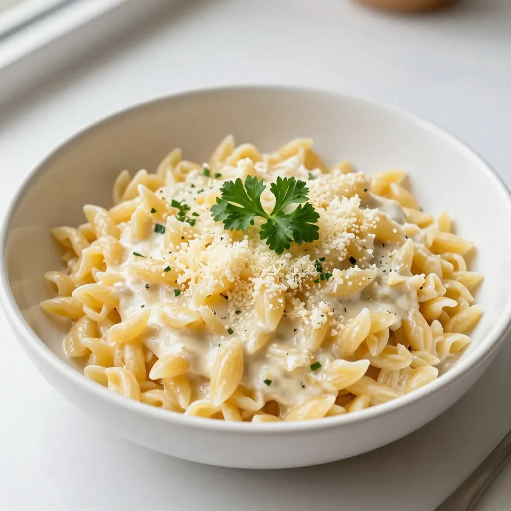 Creamy Garlic Parmesan Orzo Flavorful Delight Recipe