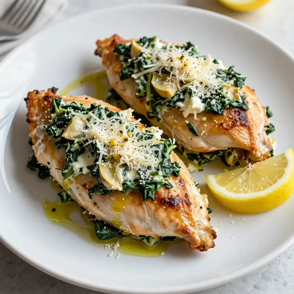 Spinach Artichoke Stuffed Chicken Tasty Weeknight Dish