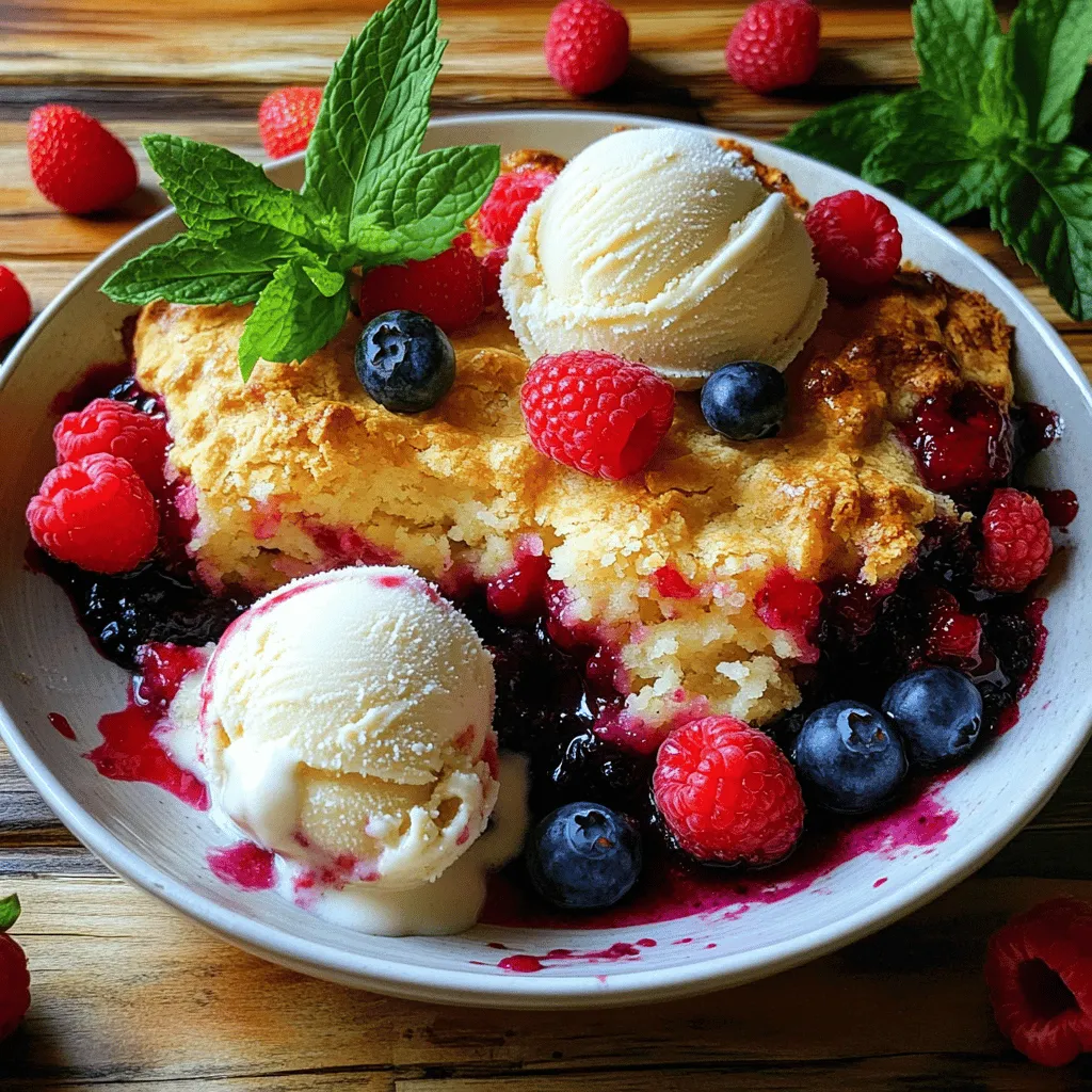 Berry Cobbler Delight Simple and Flavorful Treat