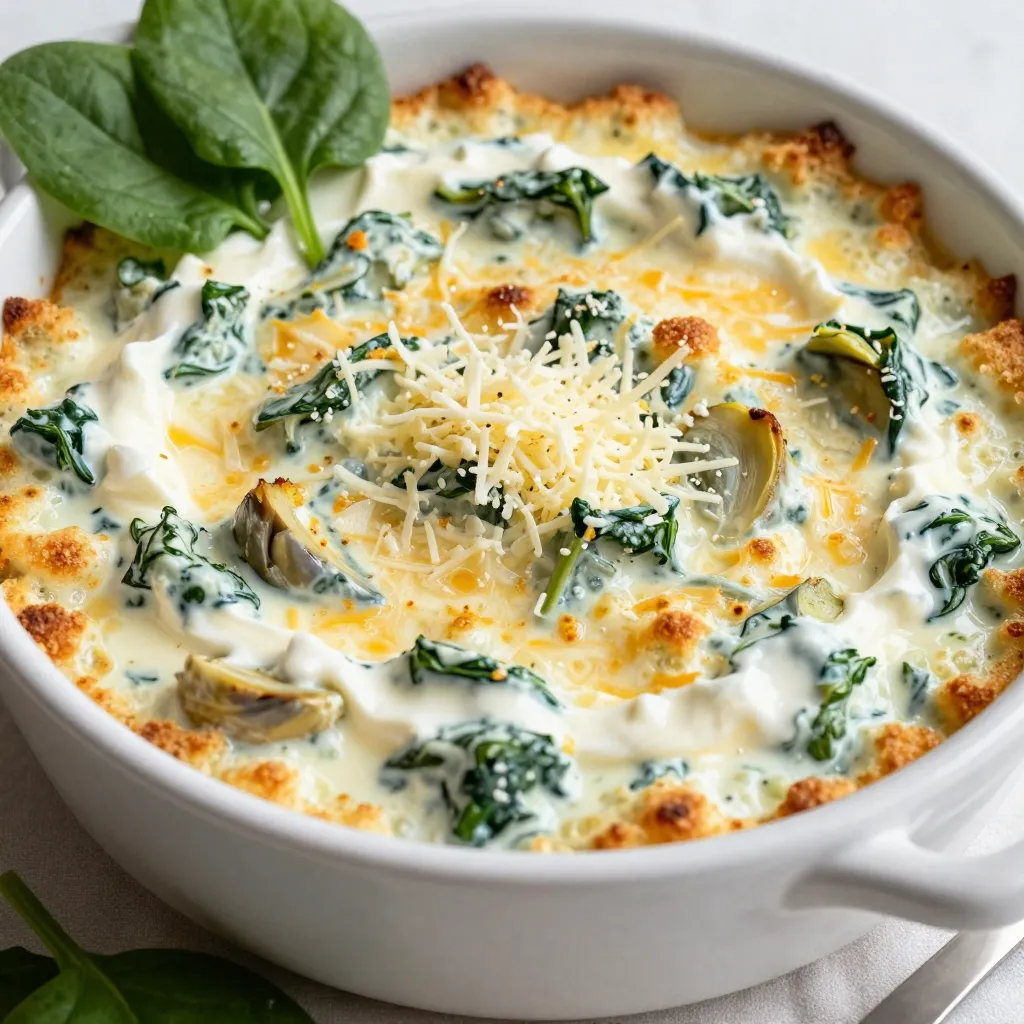 Cheesy Spinach Artichoke Dip Flavorful Party Treat