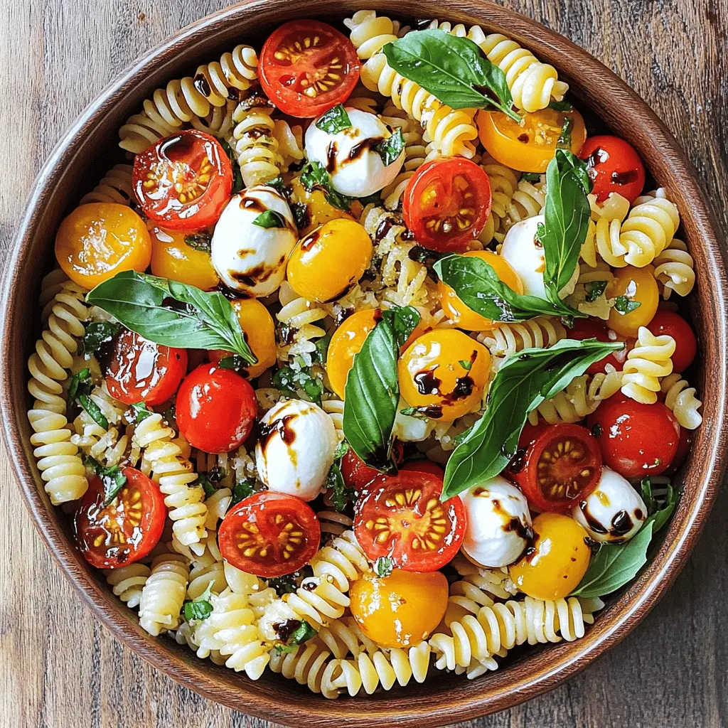 Easy Caprese Pasta Salad Tasty and Fresh Delight