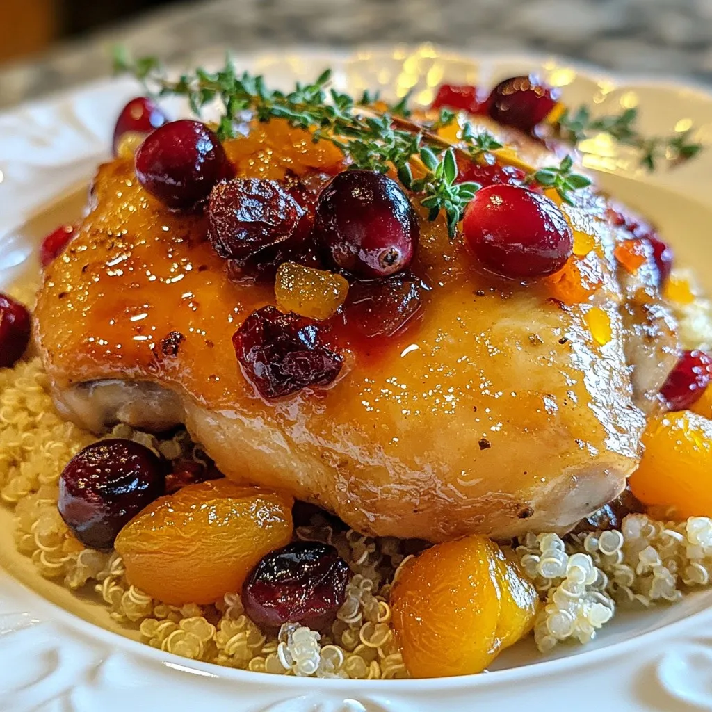 Cranberry Apricot Chicken Thighs Savory and Simple Dish