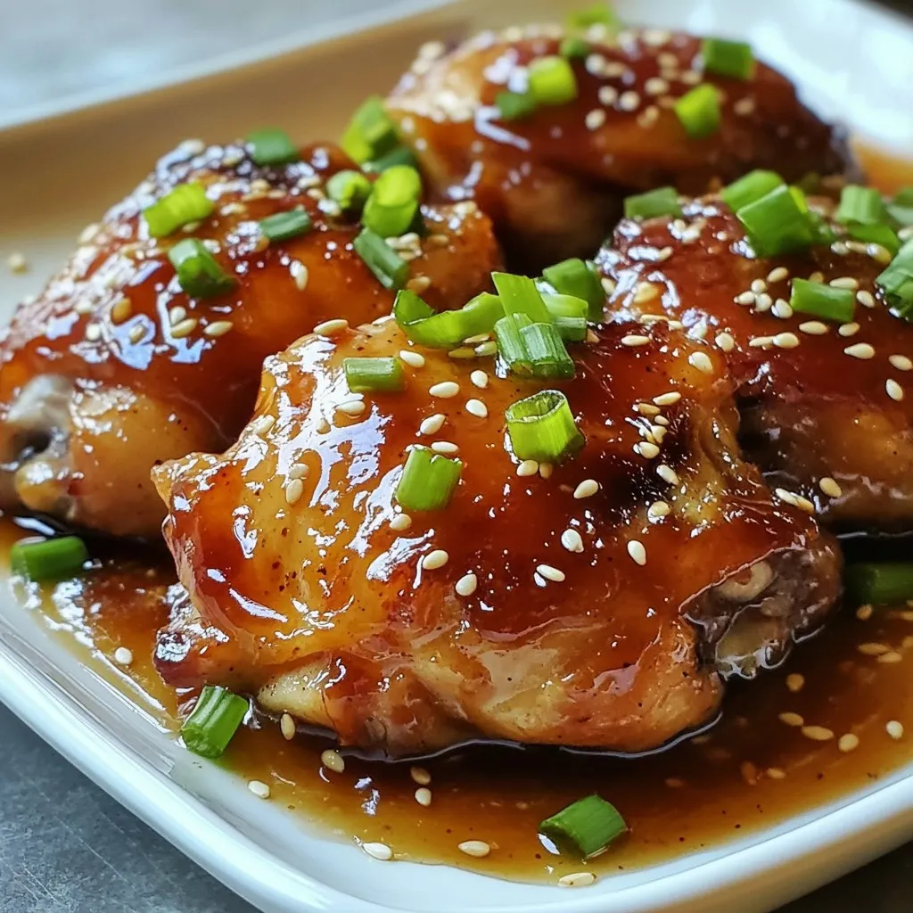 Crockpot Honey Garlic Chicken Thighs Simple and Tasty