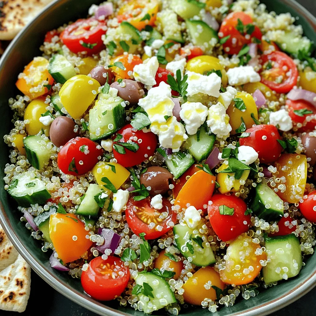 Mediterranean Quinoa Salad Fresh and Vibrant Dish