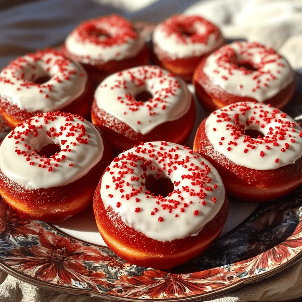 Red velvet donuts are a fun twist on the classic cake. They have the same rich flavor and beautiful color. To make red velvet donuts, you need simple ingredients. Here’s what you’ll need for the red velvet donuts recipe: