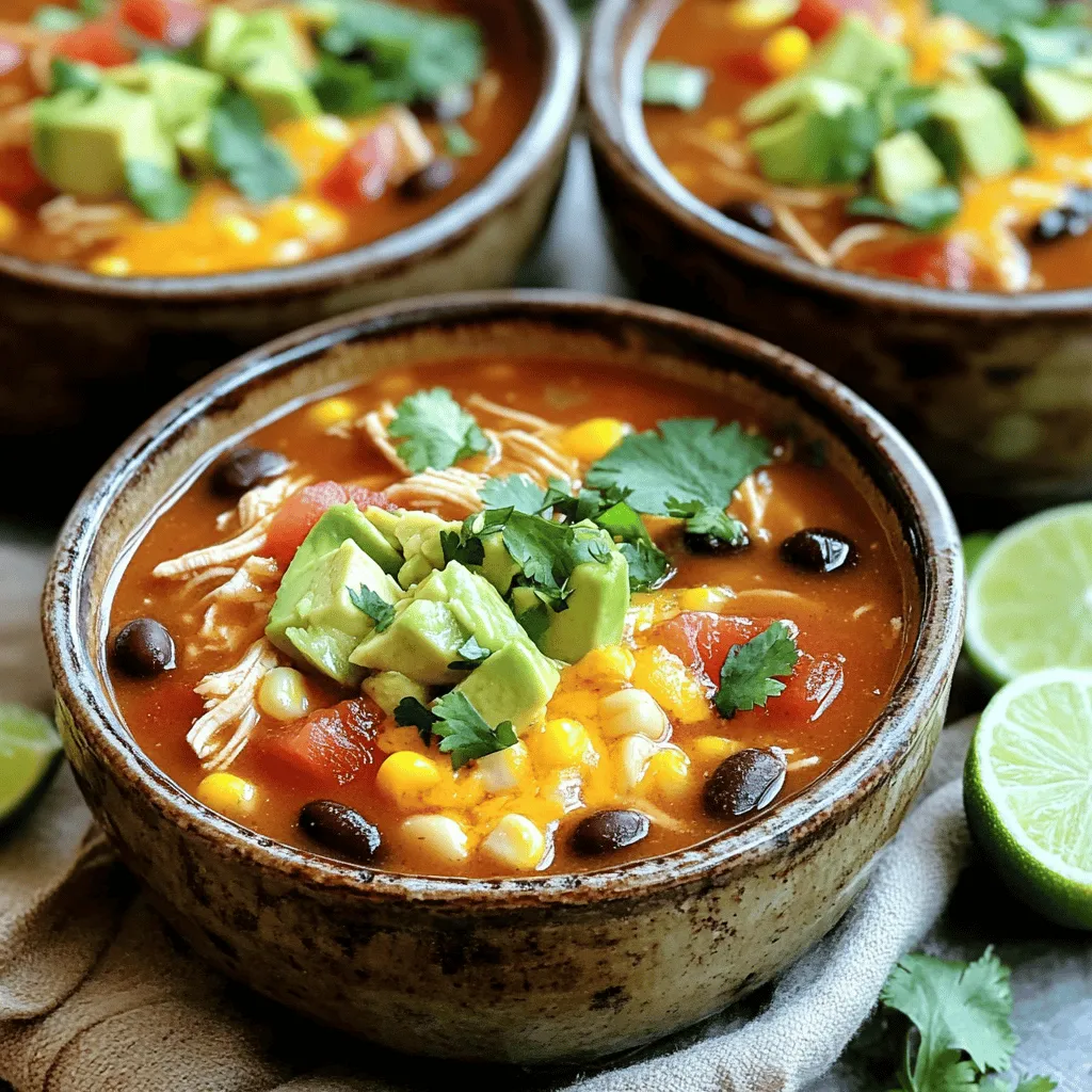 Slow Cooker Chicken Enchilada Soup Flavorful and Easy