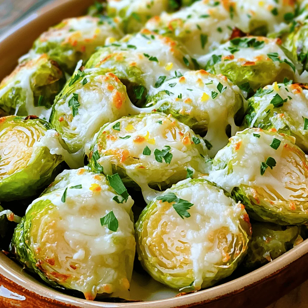 Garlic Parmesan Roasted Brussels Sprouts Flavor Boost