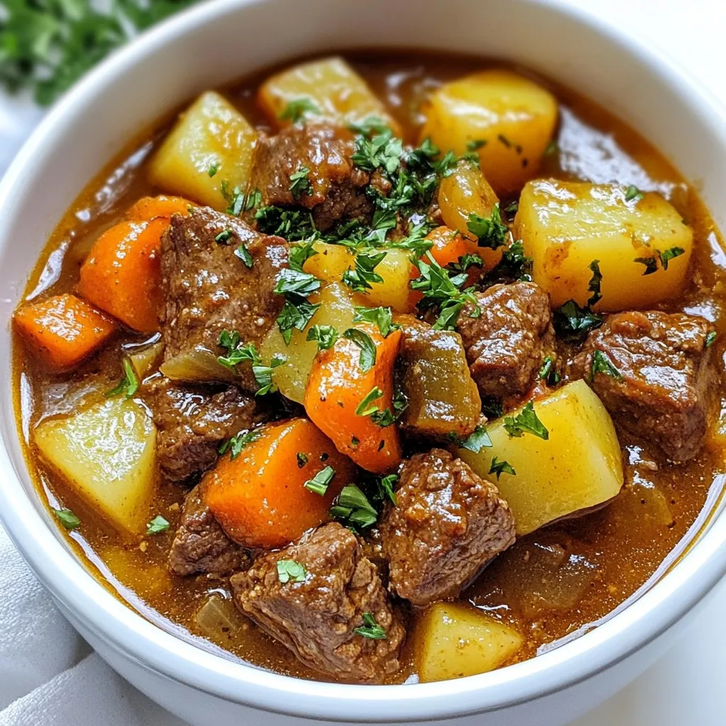 Old-Fashioned Beef Stew Hearty and Comforting Recipe
