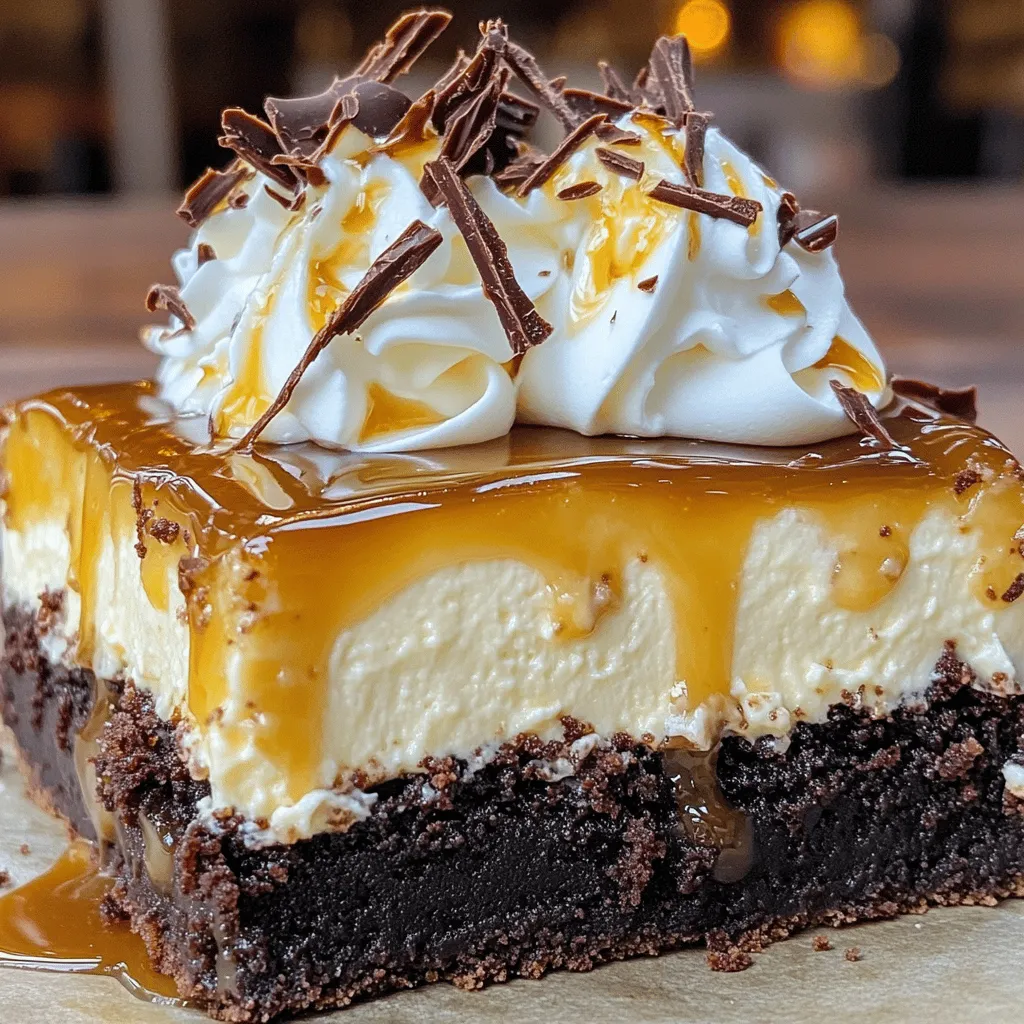 To make a great caramel brownie cheesecake, you need key ingredients. Each part adds flavor and texture. Let