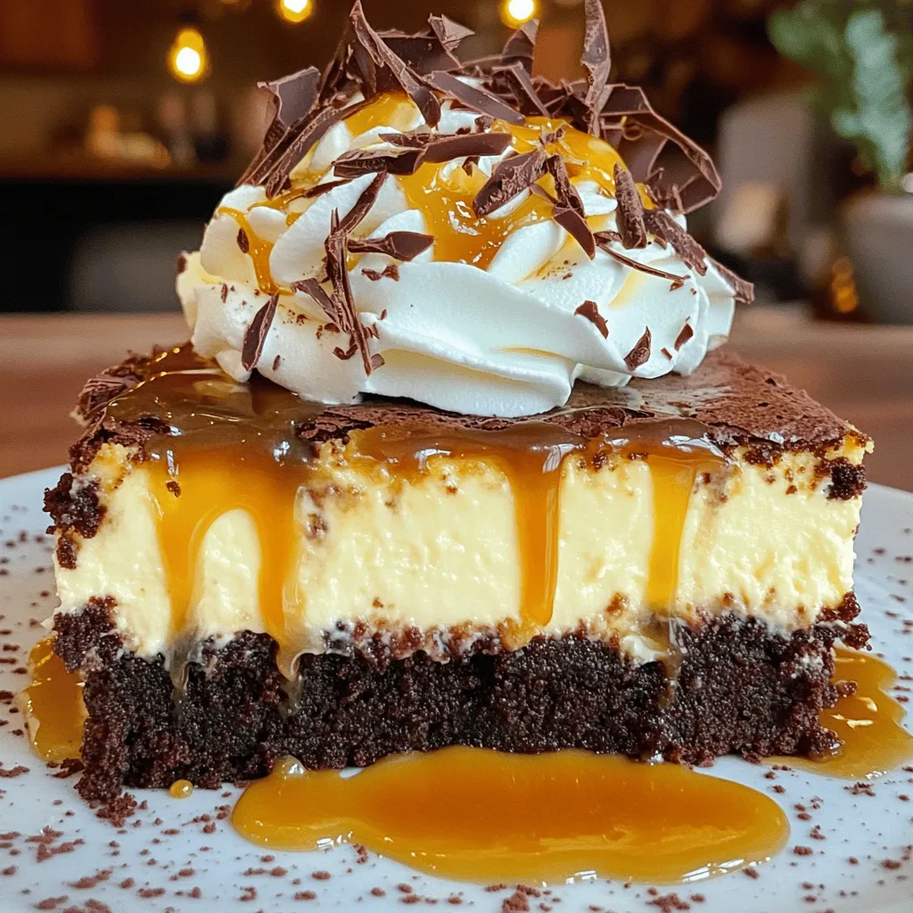 Caramel Brownie Cheesecake Irresistible Dessert Recipe
