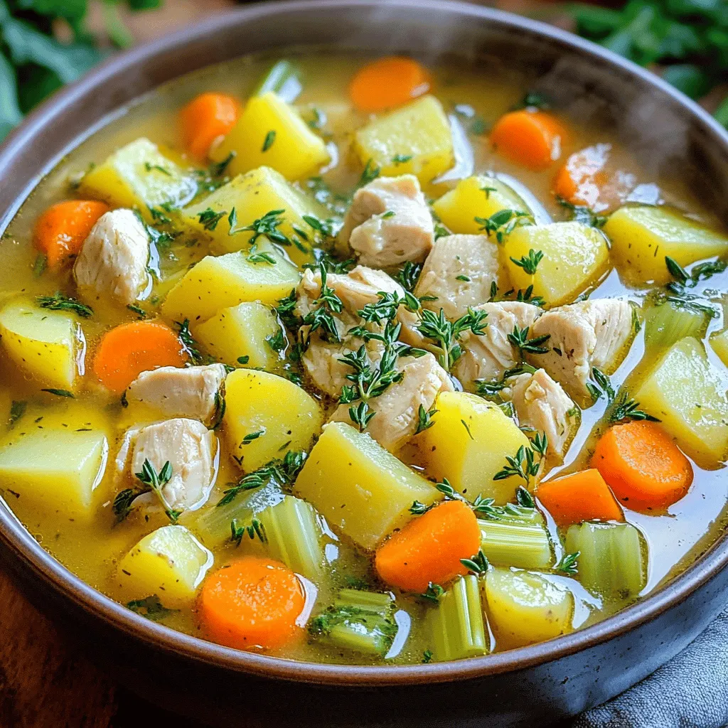 Chicken Soup with Potatoes Comforting and Simple Recipe