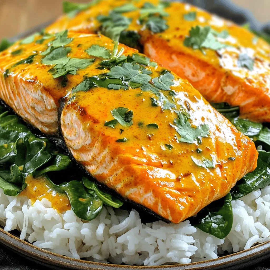 Coconut Curry Salmon with Garlic Butter Easy Delight