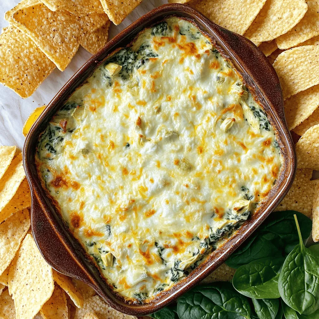 Creamy Spinach Artichoke Dip Flavorful Party Treat