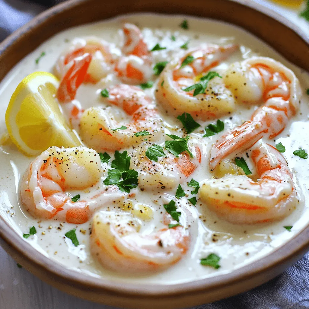Creamy Garlic Butter Shrimp Flavorful Dinner Delight