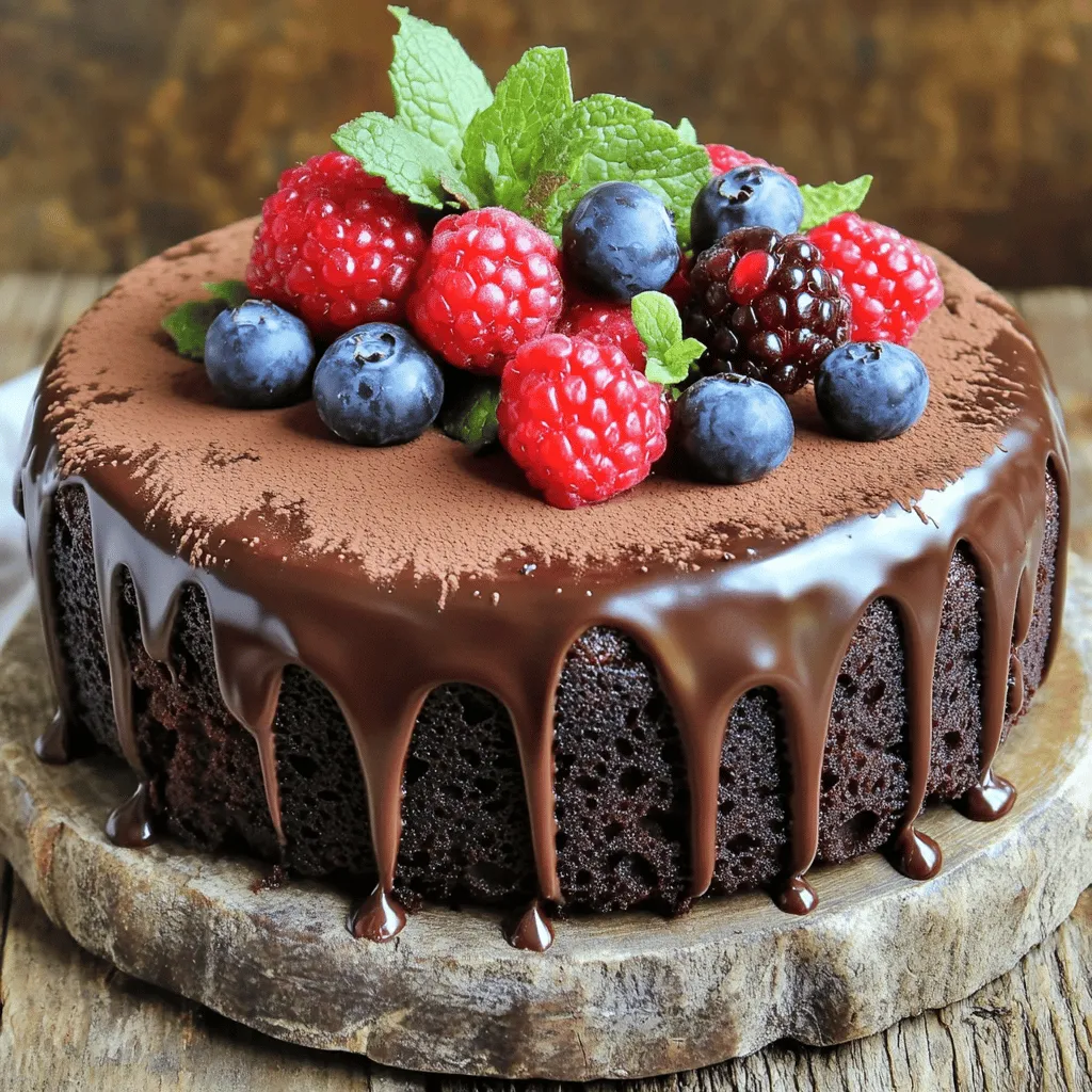 Flourless Chocolate Ganache Cake Rich and Decadent Treat