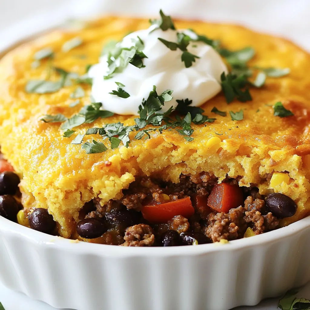Cowboy Cornbread Casserole Hearty and Satisfying Meal