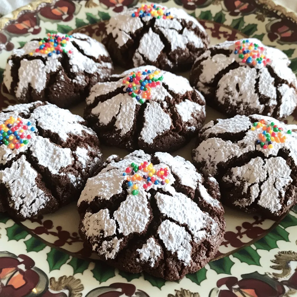 Christmas Crinkle Cookies Festive and Fun Treat