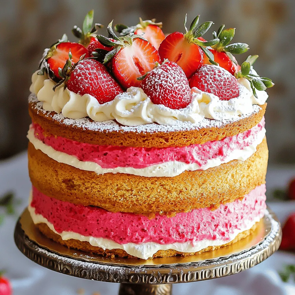 Strawberry Cake Delight A Simple and Sweet Recipe