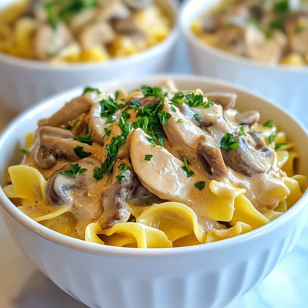 Creamy Turkey Stroganoff Tasty Family Dinner Delight