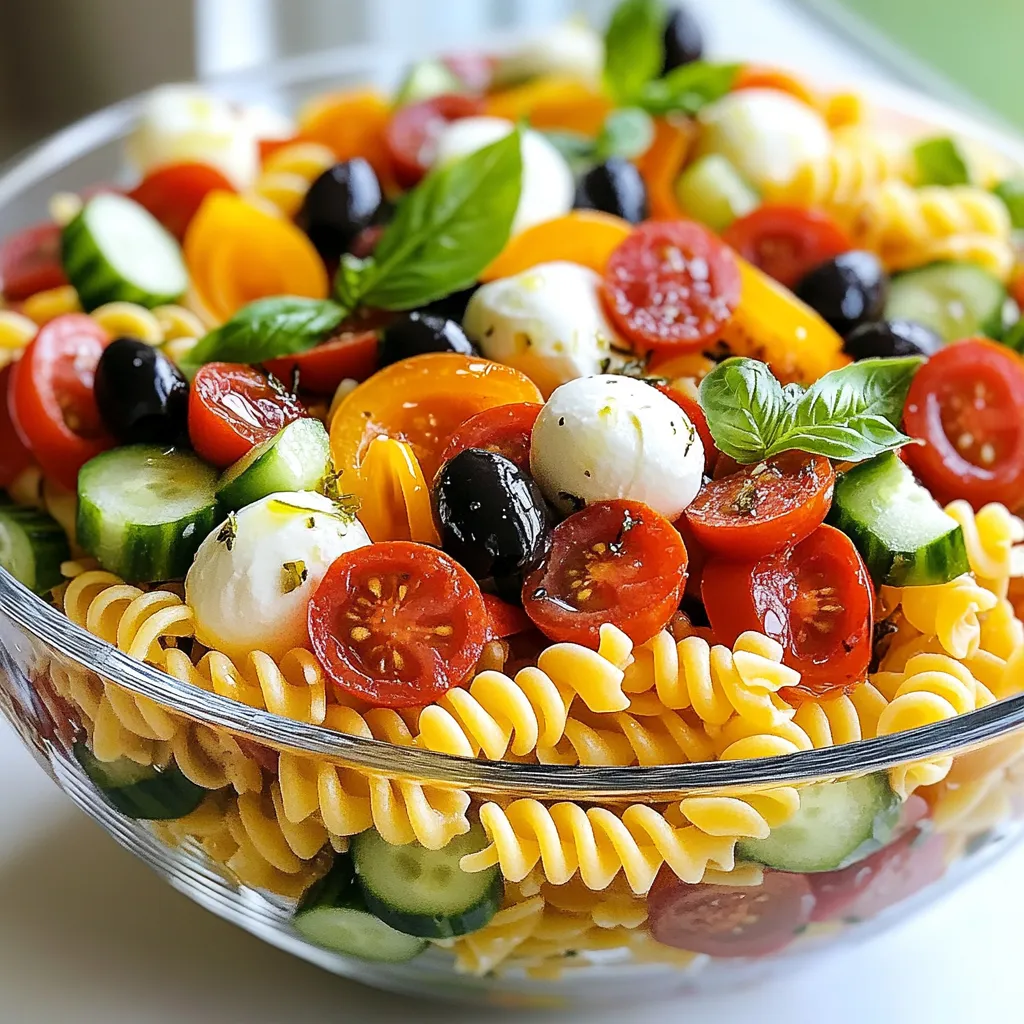 Classic Italian Pasta Salad Tasty and Fresh Dish
