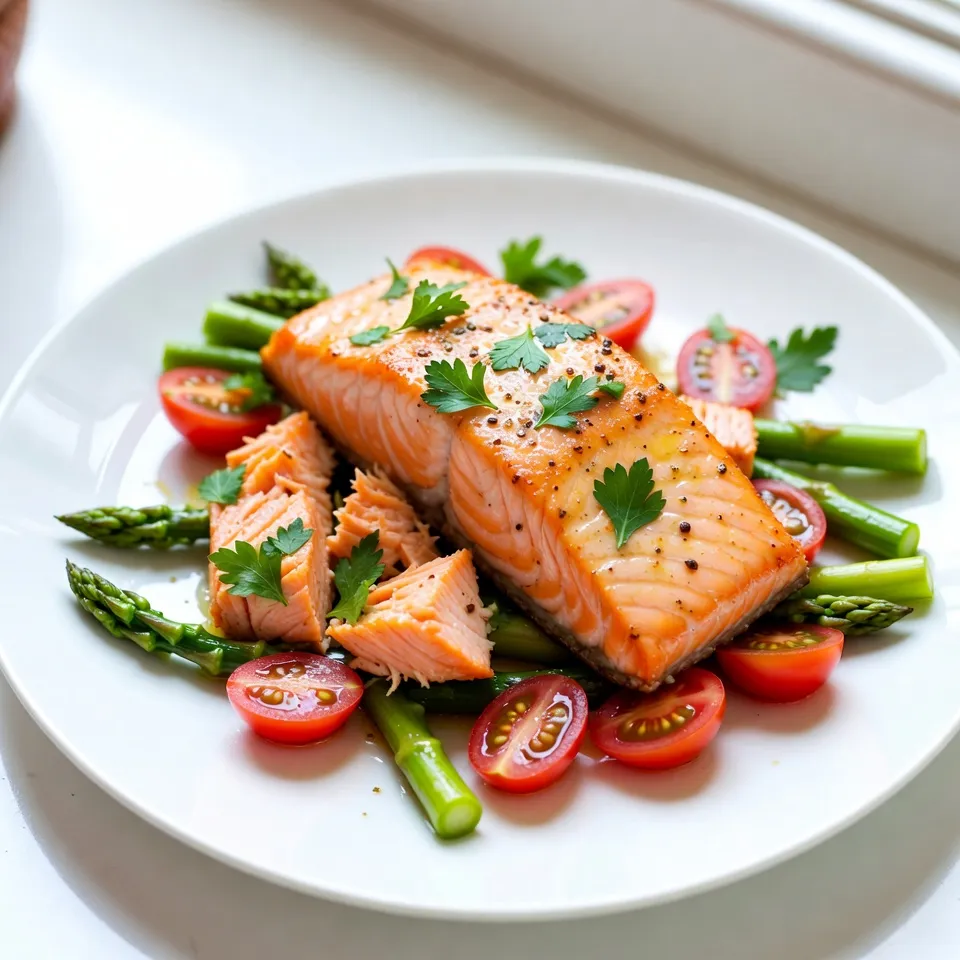 One-Pan Lemon Garlic Salmon Easy and Flavorful Dish