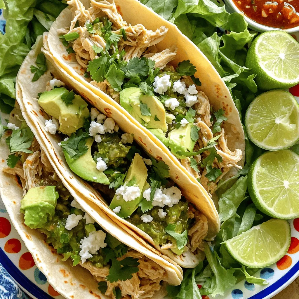Slow Cooker Salsa Verde Chicken Tacos Flavor Explosion