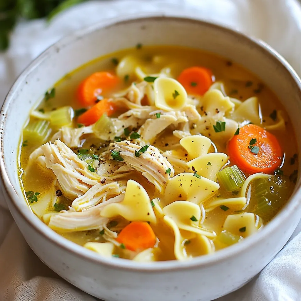 Crockpot Chicken Noodle Soup Comforting Easy Recipe