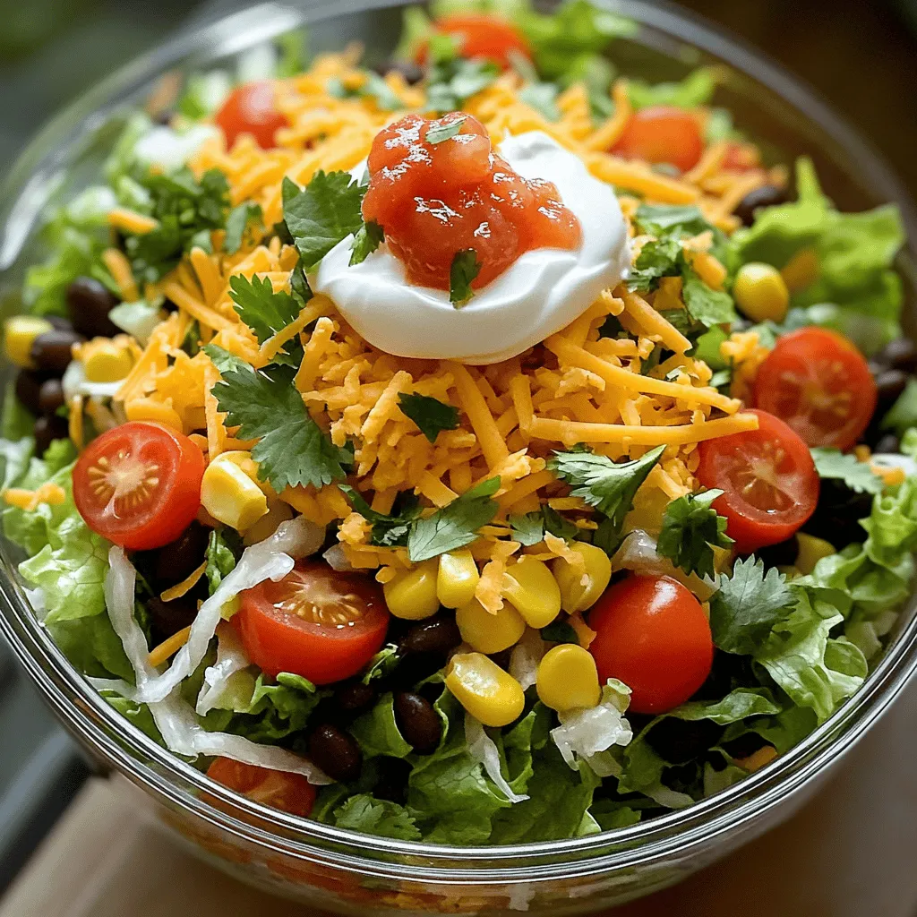 For the Easy Dorito Taco Salad, you will need the following: