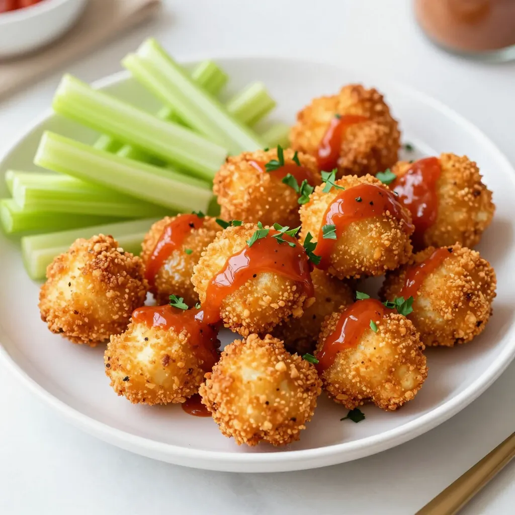 Air Fryer Buffalo Cauliflower Bites Crunchy Delight