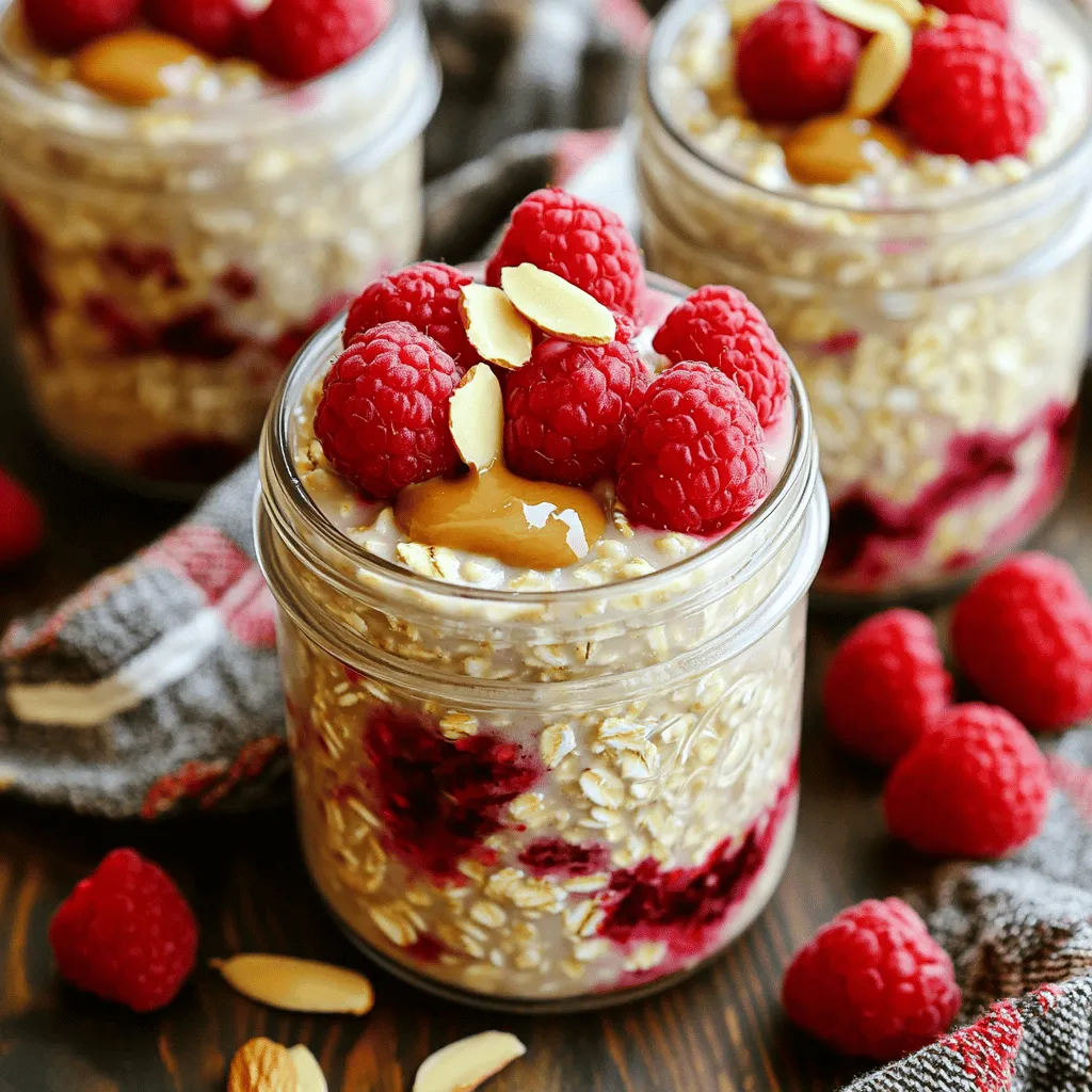 Raspberry Almond Overnight Oats Quick and Tasty Recipe