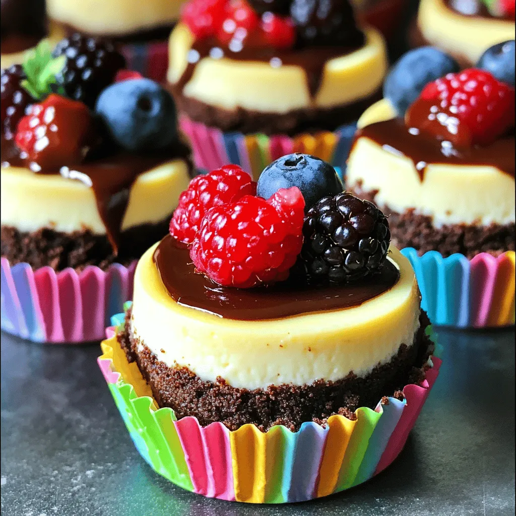 Indulge in Decadence: Brownie Bottom Mini Cheesecakes Recipe