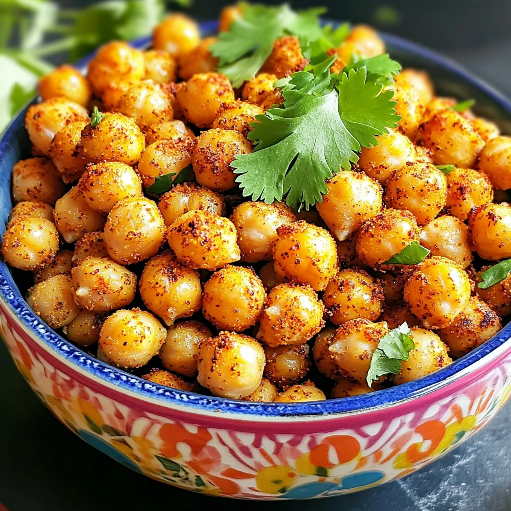 Air Fryer Spicy Chickpeas Crunchy and Flavorful Snack