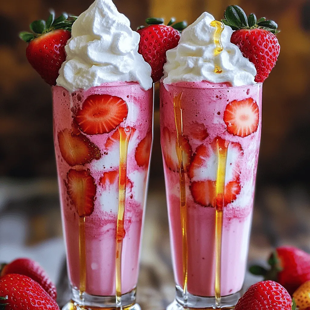 Strawberry Milkshake Delight Creamy and Refreshing Treat