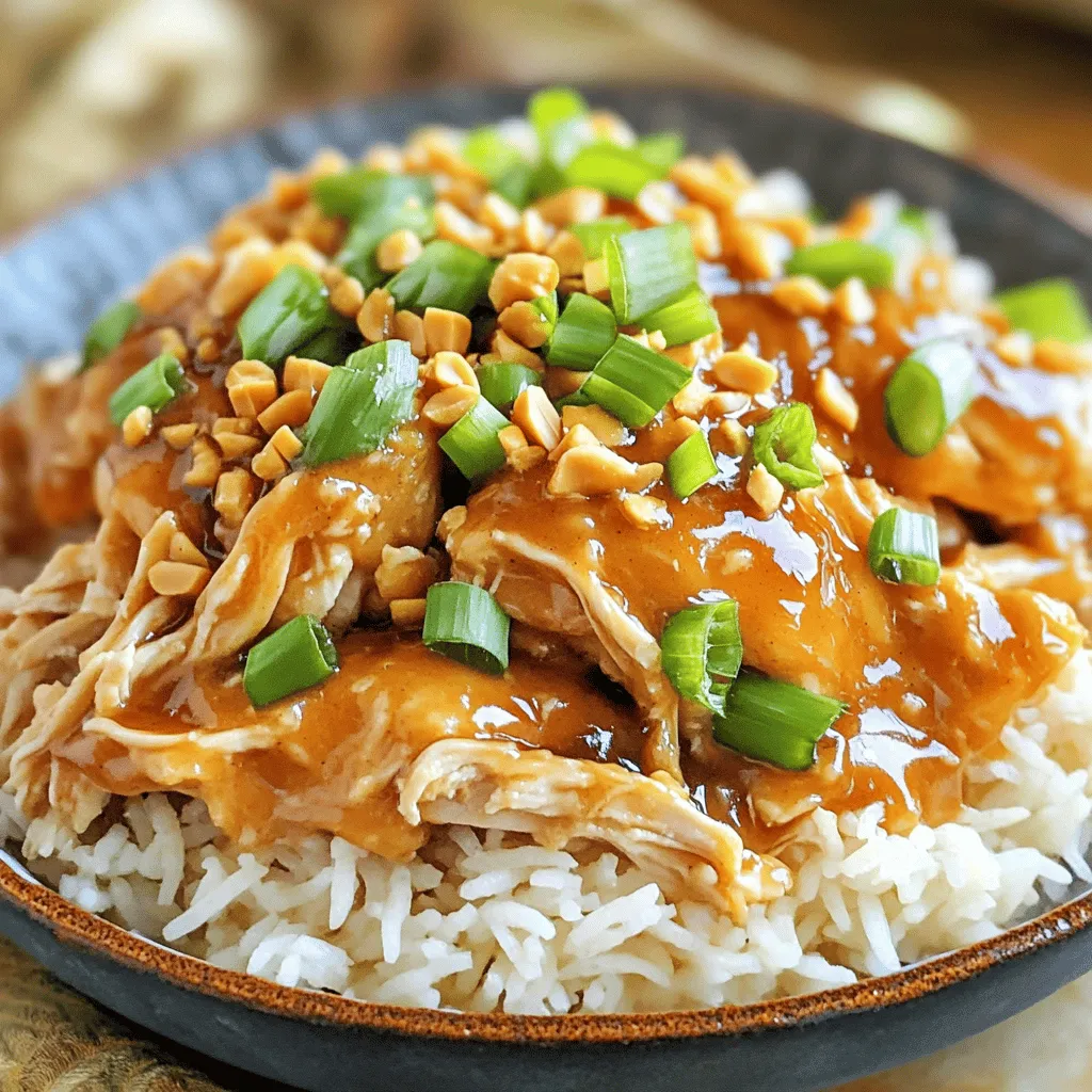 Savory Slow Cooker Peanut Chicken Simple and Tasty Meal