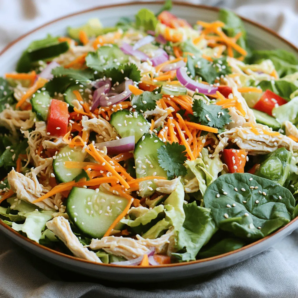 Asian Chicken Crunch Salad Fresh and Flavorful Delight