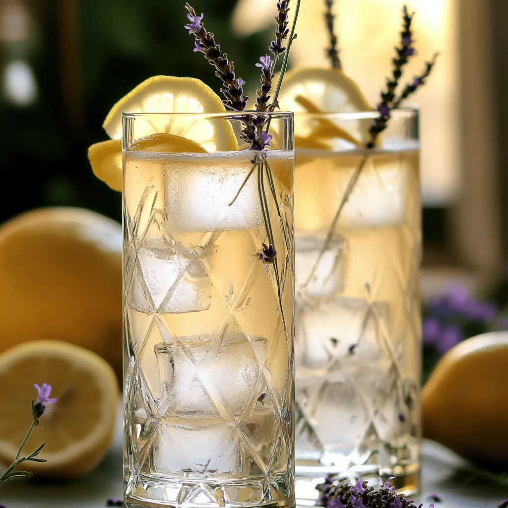 LAVENDER ELDERFLOWER GIN SOUR Refreshing Flavor Delight