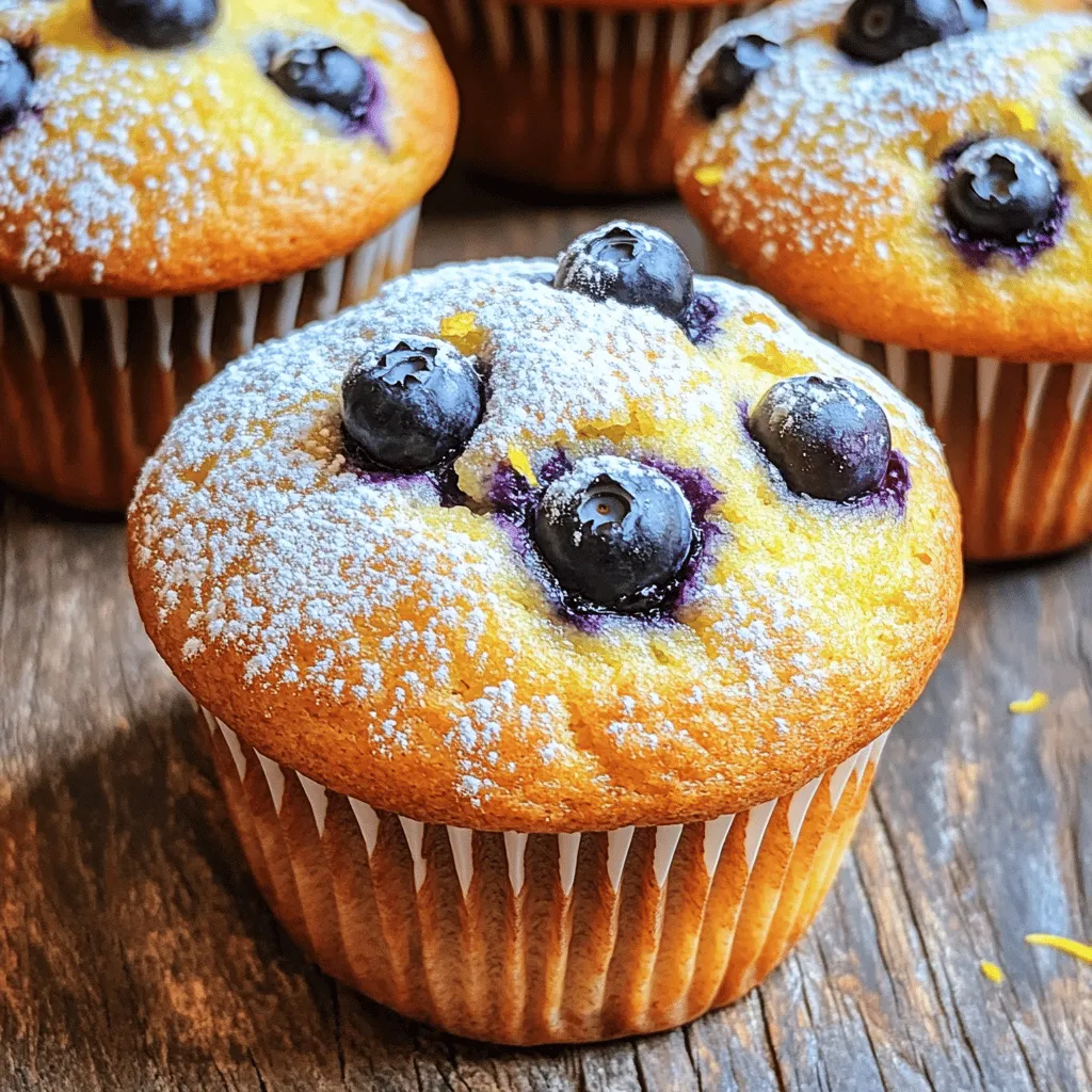 Lemon Blueberry Muffins Easy and Flavorful Recipe