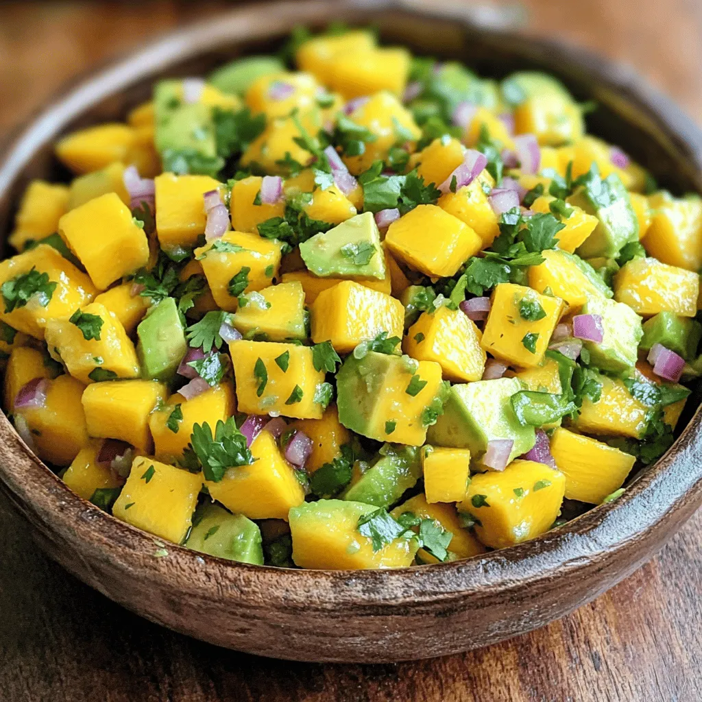 Mango Salsa with Avocado Fresh and Flavorful Recipe
