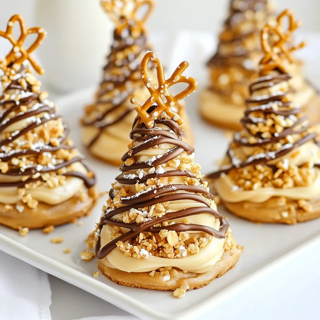 Salted Peanut Butter Christmas Trees Festive Treats