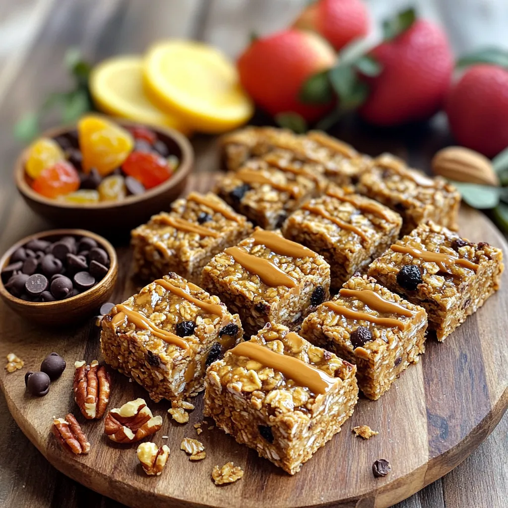 No-Bake Peanut Butter Granola Bars Easy Recipe
