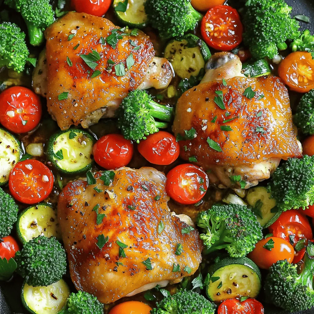 Sheet Pan Garlic Herb Chicken Veggies Dinner Delight
