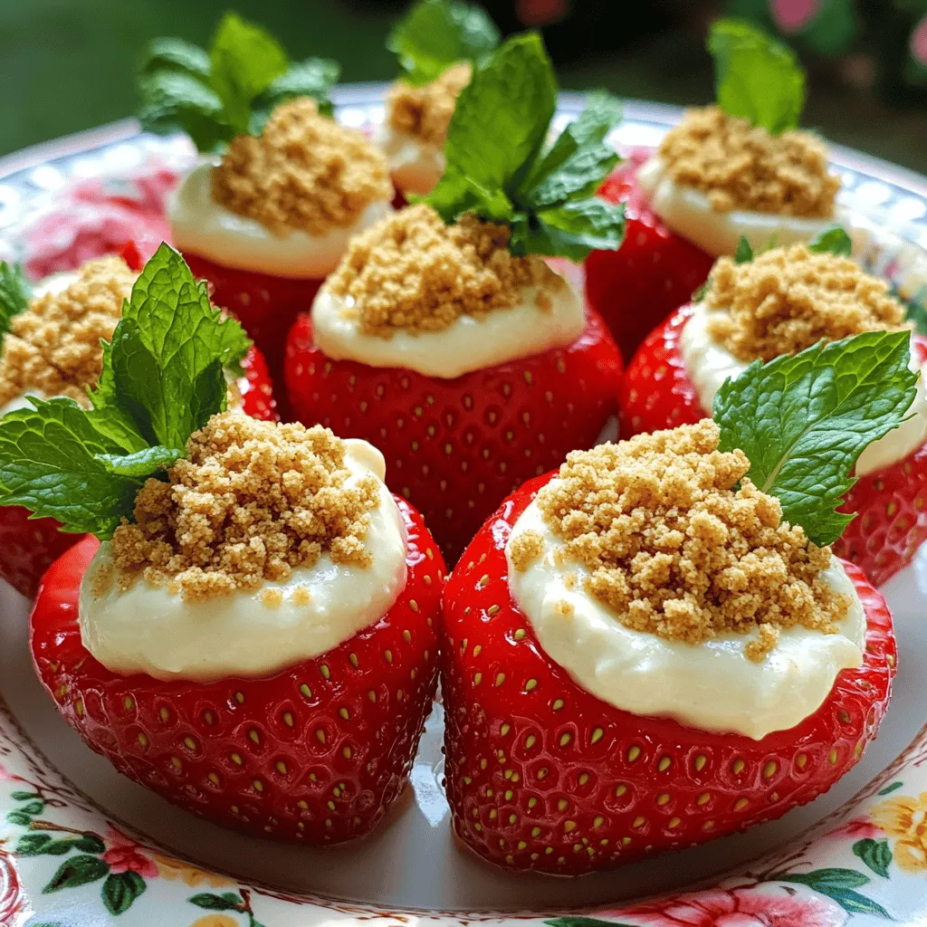 To make cheesecake deviled strawberries, you need some simple items. Here is a list of essential ingredients: