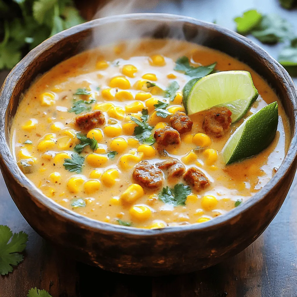 Spicy Andouille Corn Chowder: A Flavorful Journey