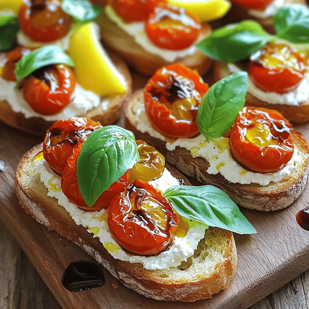 Roast Tomato &#038; Whipped Ricotta Toasts Delightful Dish