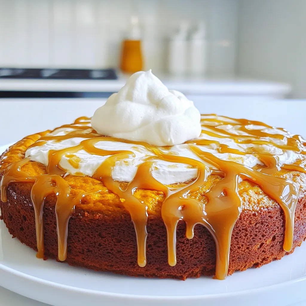 Pumpkin Caramel Butter Cake Irresistible Dessert Recipe
